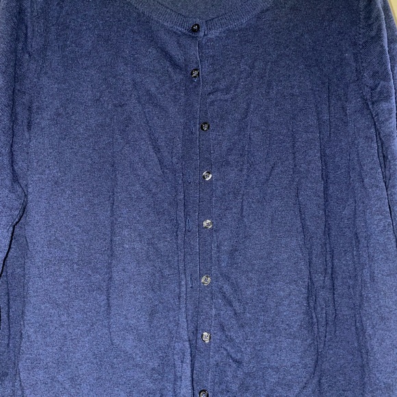 Blue button cardigan - Picture 4 of 5